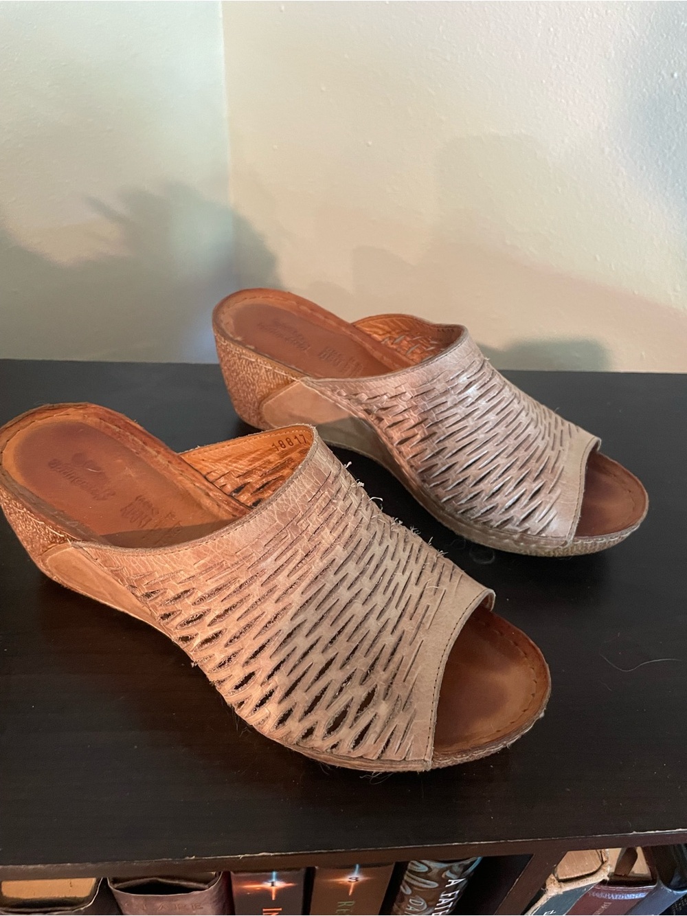 Spring Step Woven Open-Toe Slide -Light Pink - Picture 2 of 5